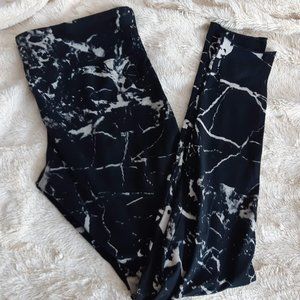 TNA Black marble Leggings